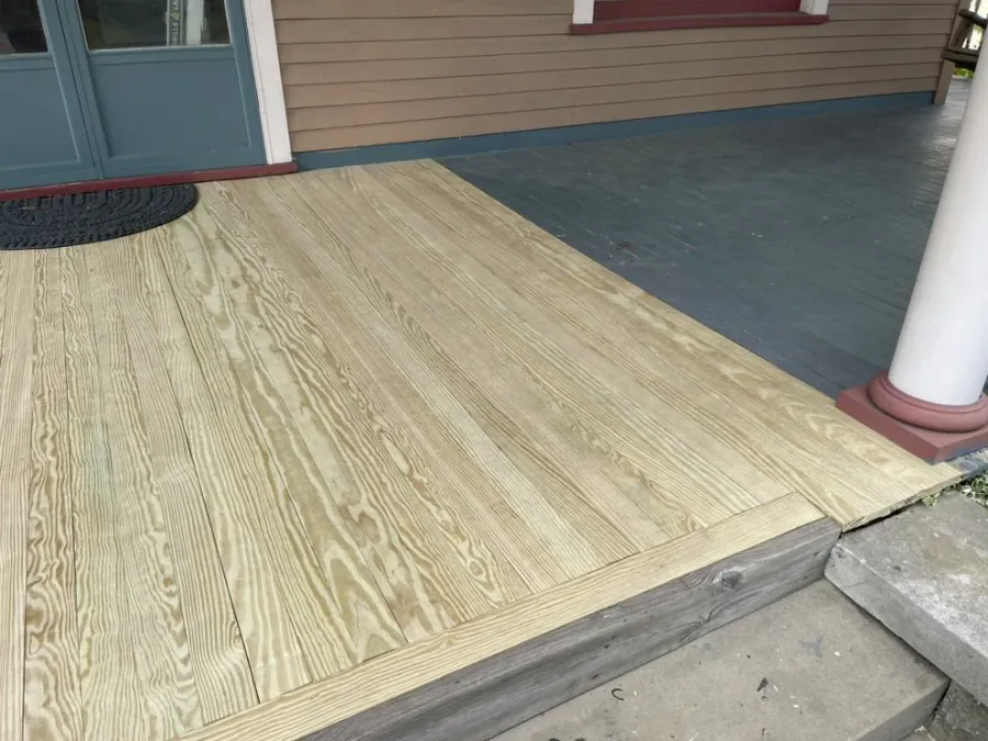 Rotted Deck Repairs New Decking: repairs project by Hammer Home Services in Western Pennsylvania
