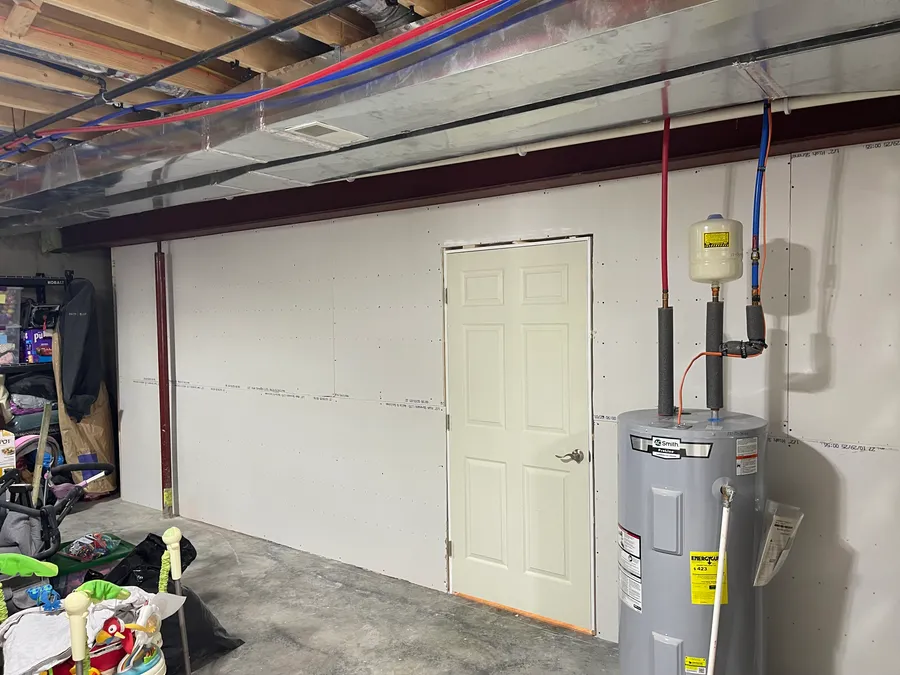 Drywall Installation: interior project by Hammer Home Services in Western Pennsylvania