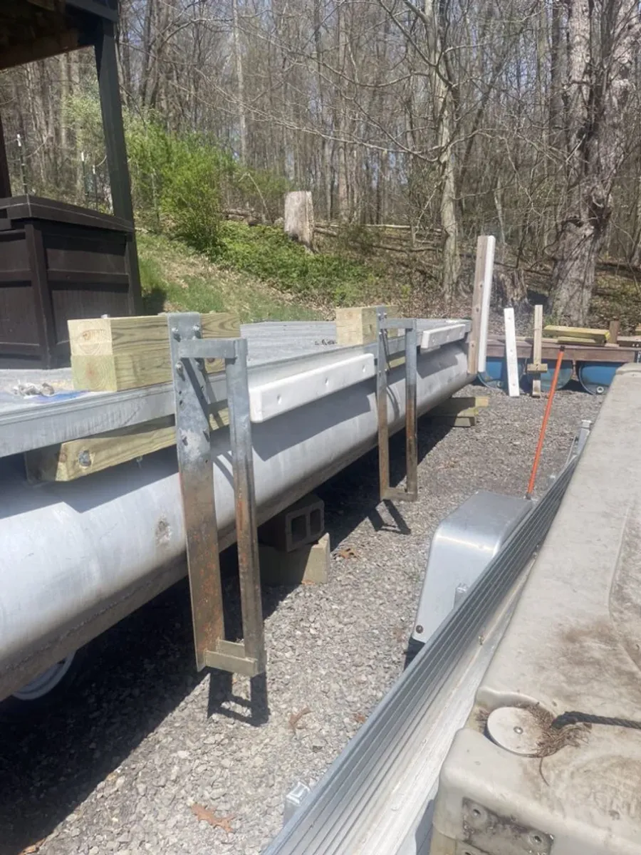 Jet Ski Dock to Pontoon Dock Conversion: outdoor project by Hammer Home Services in Western Pennsylvania