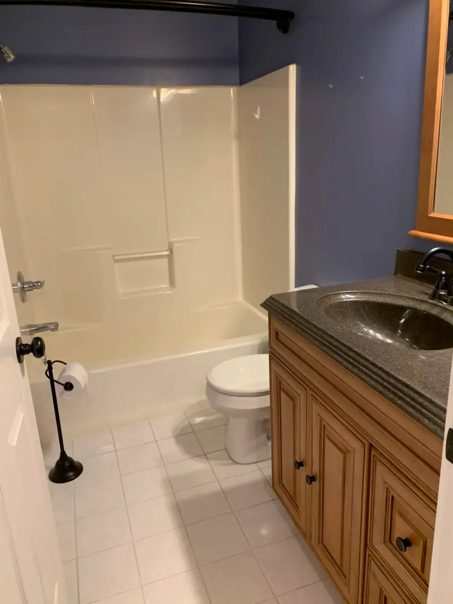 Bathroom Remodel and Finishing Updates: bathroom project by Hammer Home Services in Western Pennsylvania