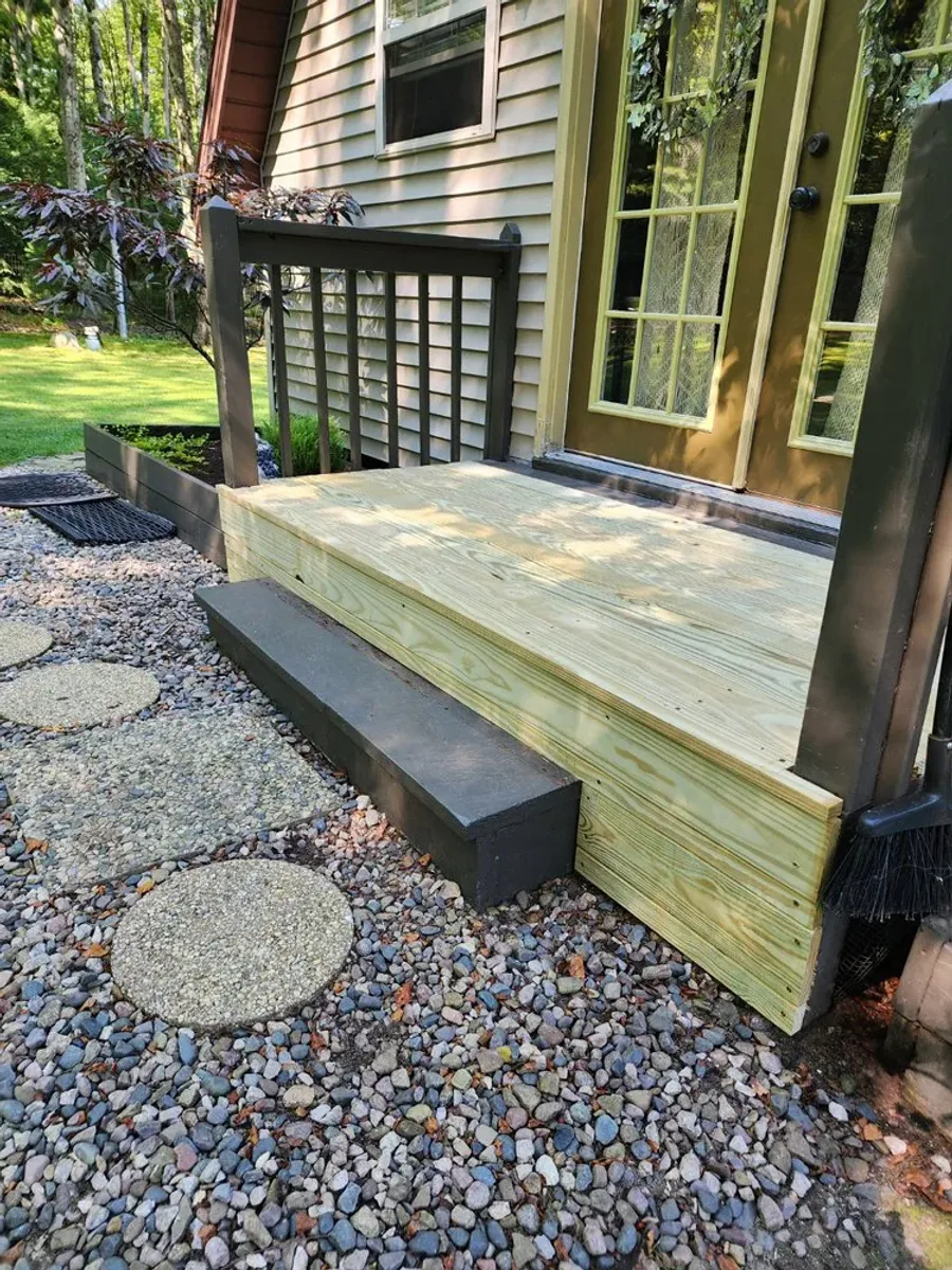 Little Deck Repair Today: outdoor project by Hammer Home Services in Western Pennsylvania