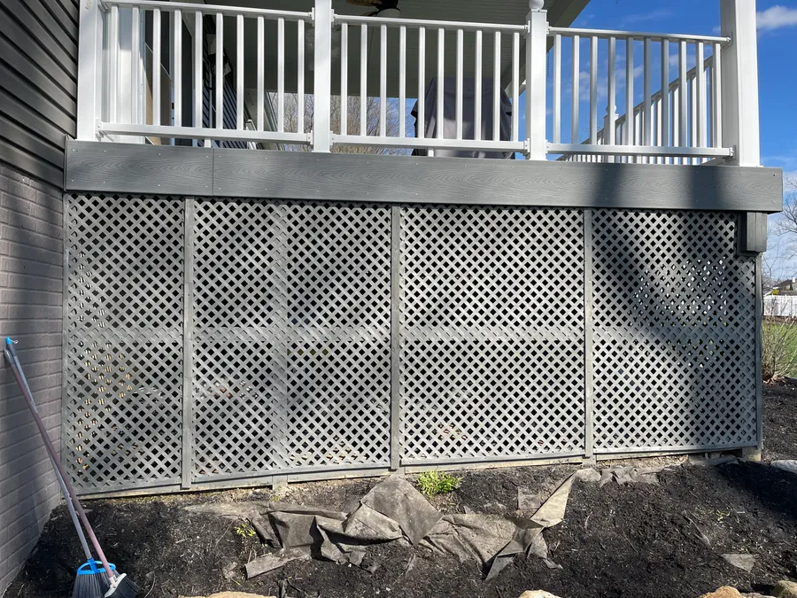 Wind Damage Lattice Repair: repairs project by Hammer Home Services in Western Pennsylvania